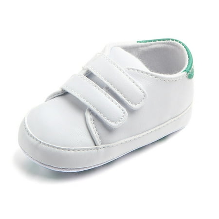 

Luxsea Baby Boys Girls Lace Up Leather Sneakers Soft Rubber Sole Infant Shoes Classic Anti-Slip Toddler Wedding