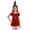 Red, variant on YEAHDOR Kids Girls Christmas Costume Princess Velvet Dress with Belt Hat Santa Claus Gown Festive Suit Green 12-18 Months