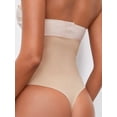 thumbnail image 4 of Women's Tummy Control Thong Shapewear Seamless High Waist Slimmer Panties Body Shaper Underwear, 4 of 7