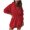 Red#9527, variant on BOOMNY Women's Long Sleeve Hoodies Solid Thick Pullover Long Hoodie for Women Trendy Casual Fall Winter Hooded Sweatshirts