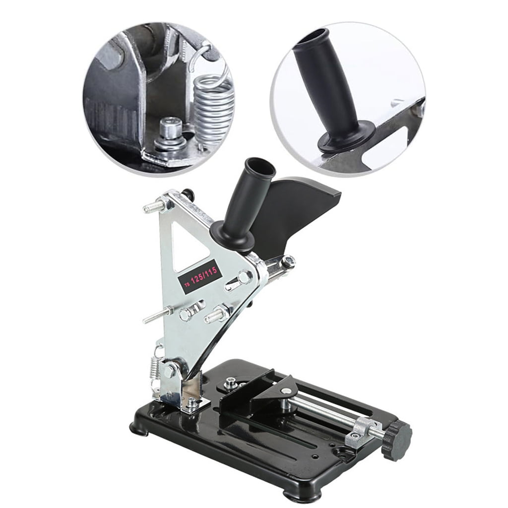 MOMOJIA Adjustable Angles Grinder Stand Mounting Bracket Stabilizers For 100-125mm Grinder Tool Mount With Solid Cast Iron Base