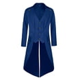 thumbnail image 1 of Chaqueta pirata Costume MOFOVELY, chaqueta steampunk para hombre, azul, 1 of 7