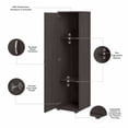 thumbnail image 3 of Universal Narrow Clothing Storage Cabinet in Storm Gray - Engineered Wood, 3 of 9
