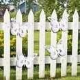 thumbnail image 4 of Ouuluon Butterfly Wall Decor Cute Art Butterfly Ornament, White 9x7in Hanging Decoration for Outdoor Fence Garden Courtyard Balcony Decor, 4 of 7