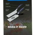 thumbnail image 6 of Mr. BAR-B-Q 08836RZ Griddle Spatula Set, Stainless Steel Blade, Stainless Steel, Plastic Handle, 16.41 in OAL, 6 of 6
