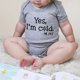 thumbnail image 2 of Body De Bebé Canastilla Onesies Para Niños Pequeños Niñas Niños Camiseta De Manga Corta Con Estampado De Letras Mono Romper Gris Odeerbi LM103-6302, 2 of 6