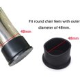 thumbnail image 5 of GFDYREE 12 Pcs Furniture Chair Leg Caps PVC Rubber Feet Protector Pads Furniture Table Covers Round Bottom,1-7/8 Inches, Black, 5 of 5