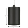 thumbnail image 5 of P550099-031-30-Progress Lighting-Cylinder - 7.25 Inch 18.6W 1 LED Outdoor Hanging Lantern-Black Finish, 5 of 5