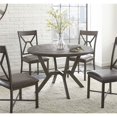 thumbnail image 1 of Pemberly Row Table à Manger Ronde Contemporaine avec Dessus en Bois Gris Vieilli, 1 of 3