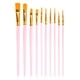 thumbnail image 5 of Bearachild 10 pinceles de pintura de pincel de acuarela niños adultos pinceles de vidrio estudiantes principiantes suministros rosa Rosado 2piezas Bearachild CBP119522, 5 of 5