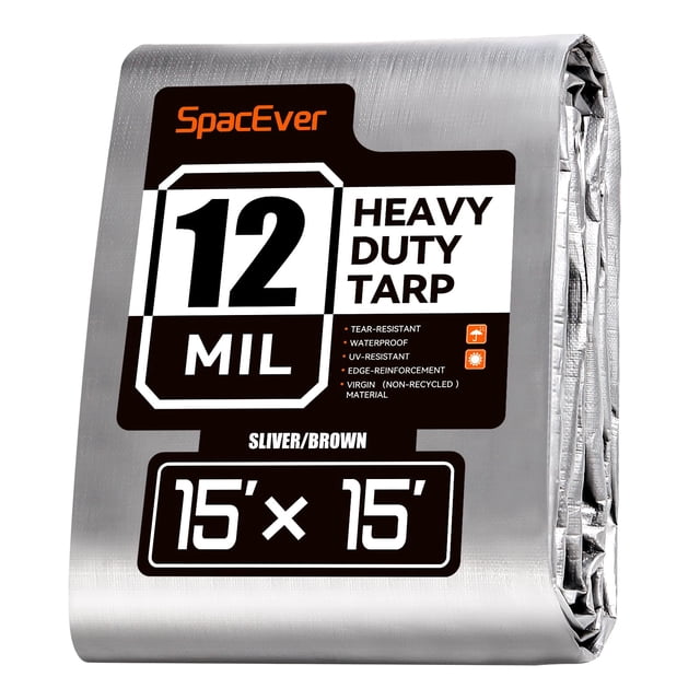 Lona SpacEver Resistente 4.5x4.5 m Impermeable de 12 Mil de Grosor