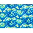 thumbnail image 2 of Zelouf Rayon Spandex Knit Print  , Sewing, DIY, Crafts Fabric by the Yard, 471 Blue/lime, 1 Yard, 2 of 2