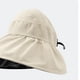 thumbnail image 4 of Sombrero de pescador de verano para mujer, plegable, con revestimiento de vinilo para exteriores, protección UV, visera para el sol, para fiestas en la playa, color beige, talla única, 4 of 5