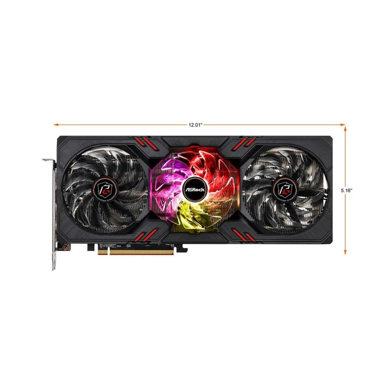 ASRock Phantom Gaming D Radeon RX 6600 XT Graphics GPU, 8GB ASRock Phantom Gaming D Radeon RX 6600 XT Graphics GPU, 8GB