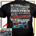 thumbnail image 3 of Drag Racing Personalized T-shirt, Drag Racing custom photo. t-shirt,father's day Xmas gift for Drag Racers Print on the Back (BK434), 3 of 5