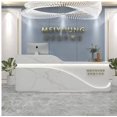 thumbnail image 2 of Beauty salon bar cashier company front desk paint baking clothing store modern simple arc creative medical beauty My Lux Decor Round, 2 of 6