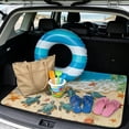 thumbnail image 2 of HUISEFOR Car Trunk Mat, Universal Car Trunk Mat 29" x 39", Beach Sea Turtles Cargo Mat Rear Trunk Liner Scratchproof Non-Slip Universal Fit for Most Vehicle, 2 of 7