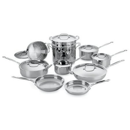 UPC 086279013477 product image for Cuisinart Chef's Classic Stainless Steel 17-Piece Cookware Set | upcitemdb.com