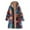 C-Blue276, variant on DHFJKG Womens Longline Hooded Jacket Thermal Thick Fuzzy Lining Patchwork Print Long Sleeve Mediun Length Winter Coat Loose Fit Casual Warm Outwear For Cold Weather Classic Outerwear