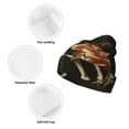 thumbnail image 3 of Kdxio Skeleton Hand Rose Butterfly Winter Beanie for Men Women Beanie Knit Hat Cuffed Cap Beanie Knit Chunky Snow Cap, 3 of 6