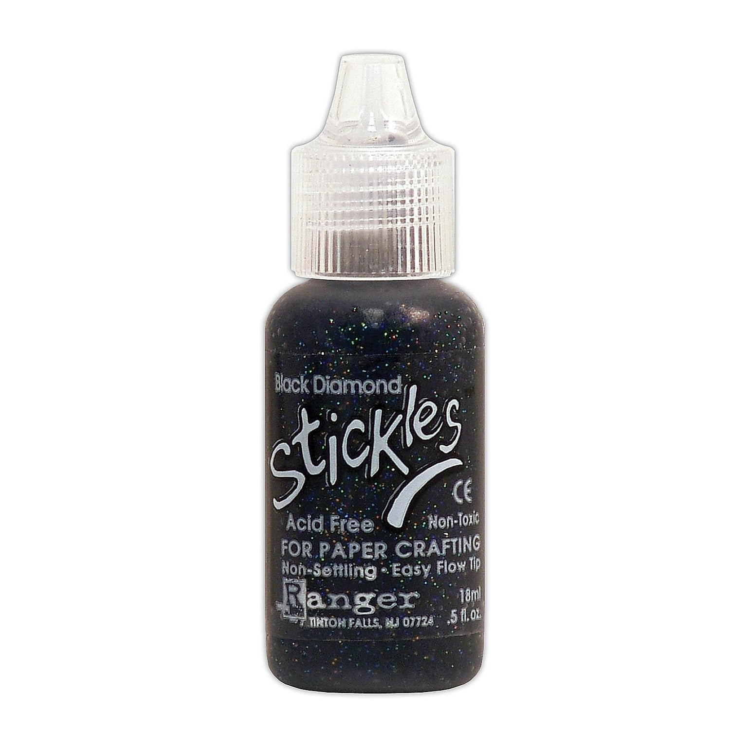 Stickles Glitter Glue black diamond, 0.5 oz., bottle (pack of 6