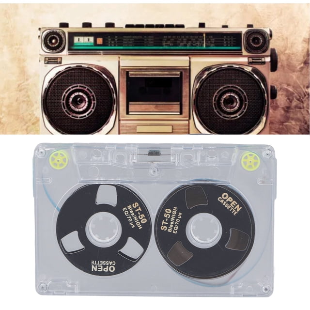 Cinta de Casete de Grabación en de 46 Minutos, Cinta Musical de Carrete A CARRETE DE BRICOLAJE Para Músicos y Bandas, Para Punk Rock Y Hip Hop Con Tecnología de Grabación de