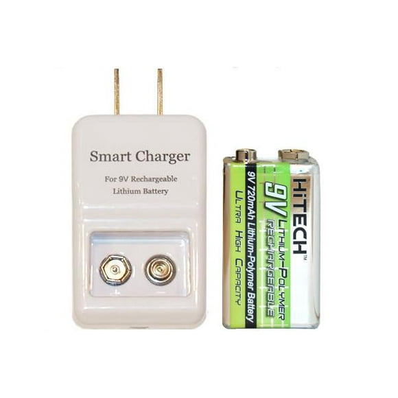 Chargeur Intelligent 9 Volts Li-Ion / Li-Po + Chargeur de Batterie au Lithium Polymère 9 Volts HiTech (720 mAh)