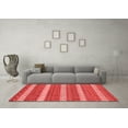 thumbnail image 3 of Ahgly Company Machine Washable Indoor Rectangle Abstract Red Modern Area Rugs, 5' x 8', 3 of 4