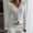 White, variant on BRGZLK Women Sweaters Solid Color V Neck Button Down Long Sleeve Lace Trim Patchwork Rib Cardigan T Shirt White XL