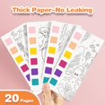thumbnail image 4 of Libros para colorear con agua Kidcraft, paquete de 5, con juego de pinturas, 4 of 7