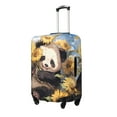 thumbnail image 2 of Daiia Clear Sky Cute Sunflower Panda Luggage Cover, Thickened Washable Travel Luggage Covers, Elastic Unique Baggage Covers for 18-20 inch Luggage-Small, 2 of 9