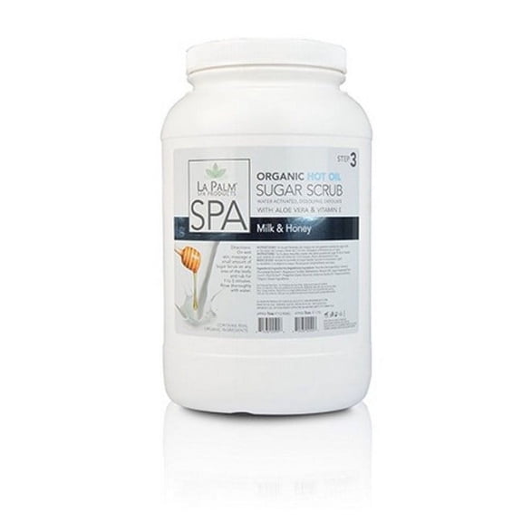 La Palm Hot Oil Sugar Scrub - Milk & Honey 1 Gallon