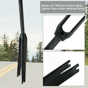 ROADNADO 700C Road Bike Fork Carbon Fiber Rigid Fork 700C*23/25MM 28.6mm Carbon Fiber Bicycle Fork Ultralight Front Forks for Road Bike Matte/Glossy Black