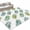 Green Blue, variant on Hallway Runner Rug 2'x6', Teal Brown Palm Leaf Kitchen Runner Rugs Non-Slip Carpet Mats, Summer Botanical Tropical Rustic Bedside Rugs Runners Washable Floor Carpet for Bathroom Laundry Room