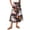 Black, variant on Womens Casual Elastic Waist Drawstring Midi Skirt Halloween Print Vacation Style A Line Flared Skirt With Pockets