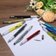 thumbnail image 5 of 4 piezas 6 en 1 herramienta multifuncional bolígrafo regalos para hombres con bolígrafo, regla, destornillador, stylus, negro, 5 of 5