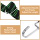 thumbnail image 4 of Uxcell 4 Paquete de Cuerdas Elásticas Ajustables con Ganchos, 39 Pulgadas, Correas de Alta Resistencia de Goma para Exterior, Camping, Lona, Soporte para Bicicleta, Equipaje, Negro Verde, 4 of 6