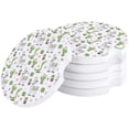 thumbnail image 1 of XDDJA Alpaca and Cactus Pattern Set of 4 Car Coaster for Drinks, Absorbent Ceramic Stone Coasters Cup Mat with Cork Base for Home Kitchen Room Coffee Table Bar Decor, 1 of 5