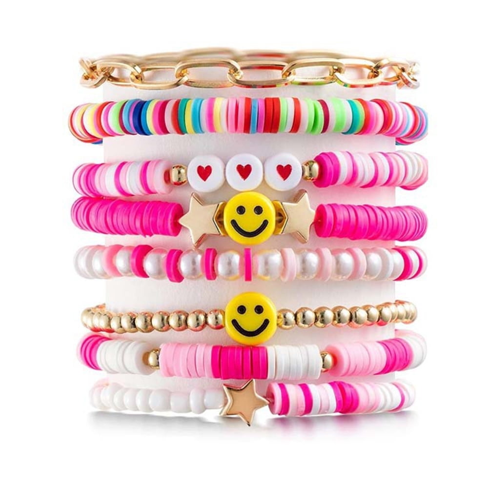 2x Nazar Bracelets With Letters Customizable Set Pearl 