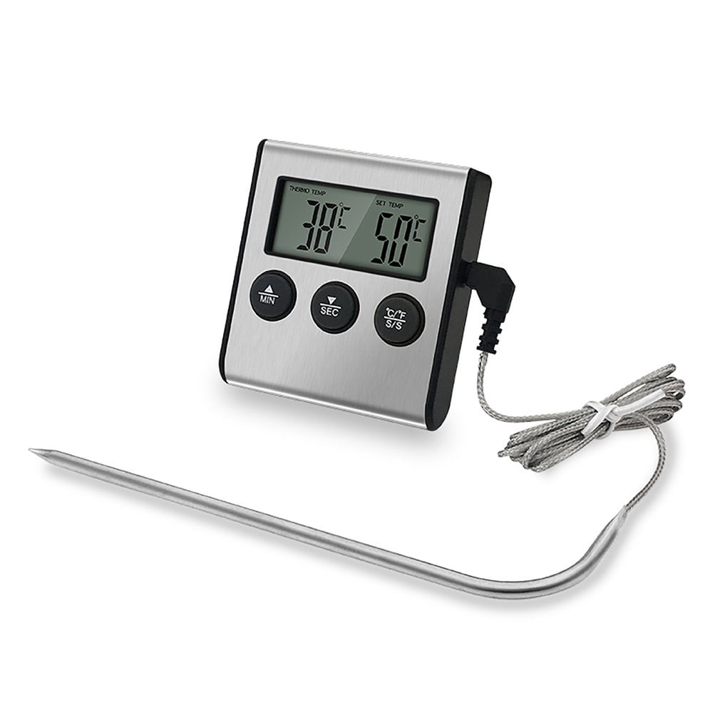 250°C S# Digitales Grill thermometer Backofen Thermometer Bratenthermometer 0°C 