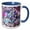 Blue/White, variant on 3drose, Abstract, Inside an Oyster Shell, Pink, Purple, Aqua, Modern Art, Modern, Contemporary, 15oz Mug