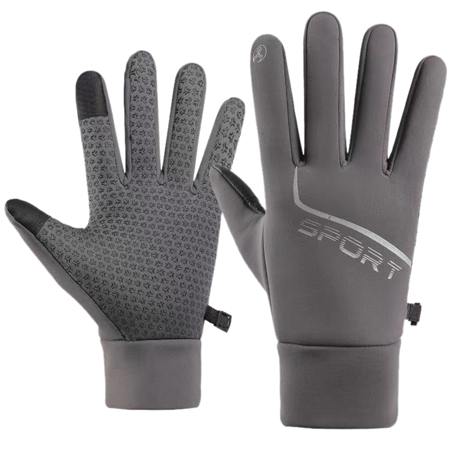 iOPQO Gloves Mittens Men's And Women's Nonslip Gloves Winter Plus