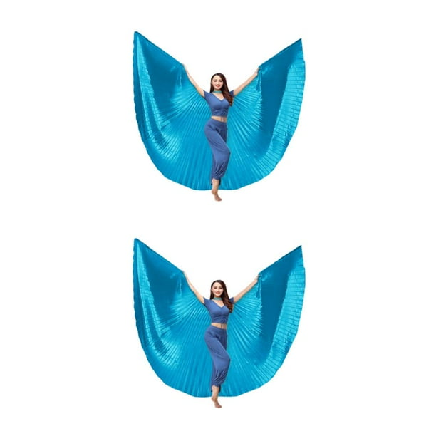 Wosthever Ala de danza del vientre de 360 grados Disfraces para adultos Accesorios de baile Espectáculos de Halloween Type3 NO3