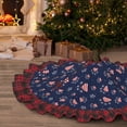 thumbnail image 5 of Sigee Star Dog Paw for Christmas Decoration Tree Skirt Christmas Plaid Tree Skirt,Christmas home decor Holiday Tree Skirt Fits TChristmas Tree-48", 5 of 6
