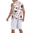 thumbnail image 2 of Sikiie Lilies Flowers Basketball Jersey Reversible Men's Mesh Athletic Sports Shirts Training Practice S-4XL3X-Large, 2 of 6