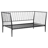 Richland Metal Twin Daybed Bed Frame Matte Black