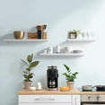 thumbnail image 4 of Delta Cycle Slim Floating Wall Shelves, Set of 2, 24’ x 8’ x 1’, White, 4 of 8
