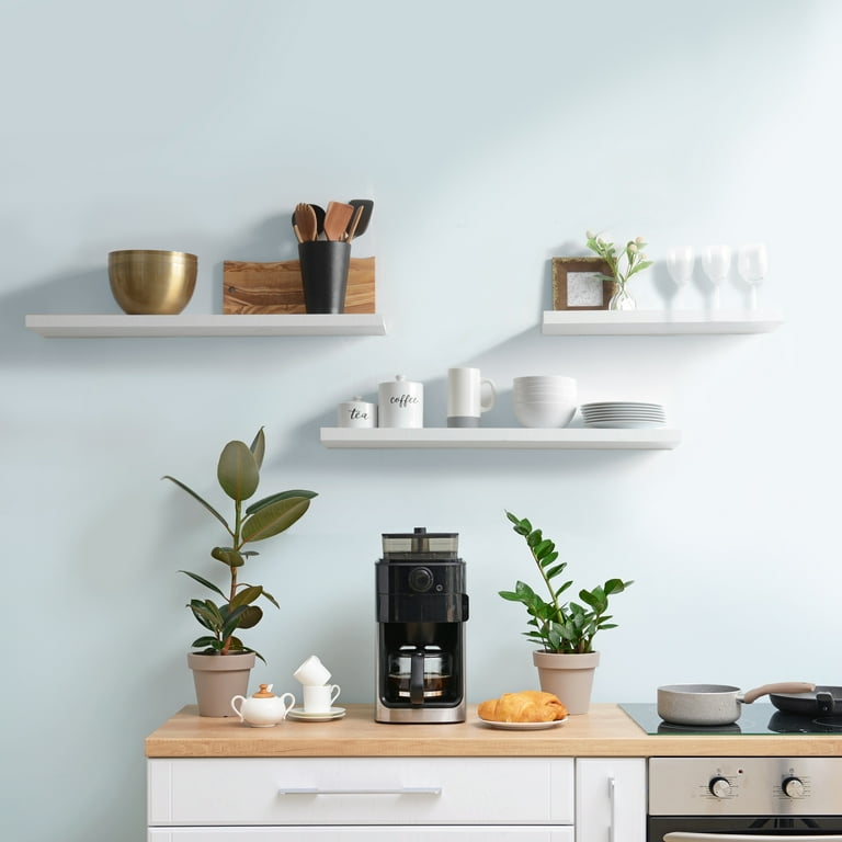 Slim 2024 white shelves