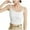 White, variant on Uaswgudfs Women's Bikini Swimsuit with Boat Neck Adjustable Spaghetti Straps - Padded Athletic Bathing Suit & Navel-Exposed Short Tank Top