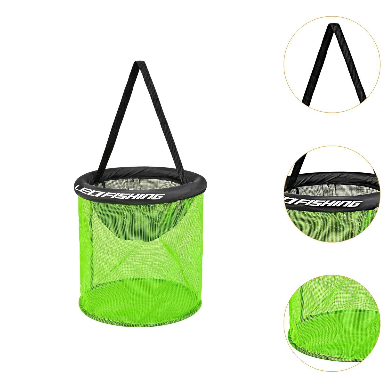 harayaa Floating Fishing Basket Fishing Tool Multiuse Fish Baits Bag for Outside Pond 35cm